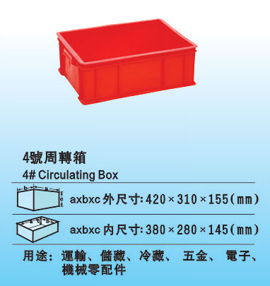 4#塑料周轉箱 環保五金膠箱廠家 電子專業周轉箱